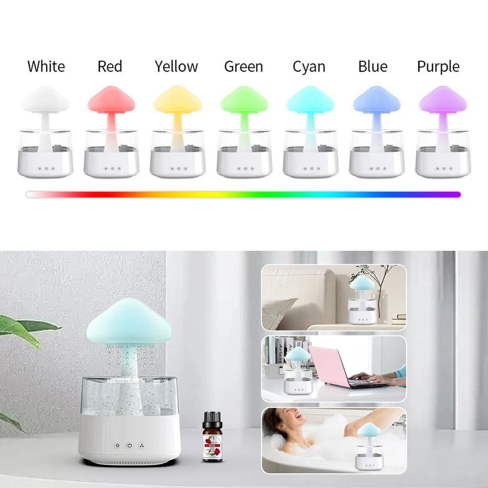 Raining Night Air Humidifier Electric Aroma Diffuser