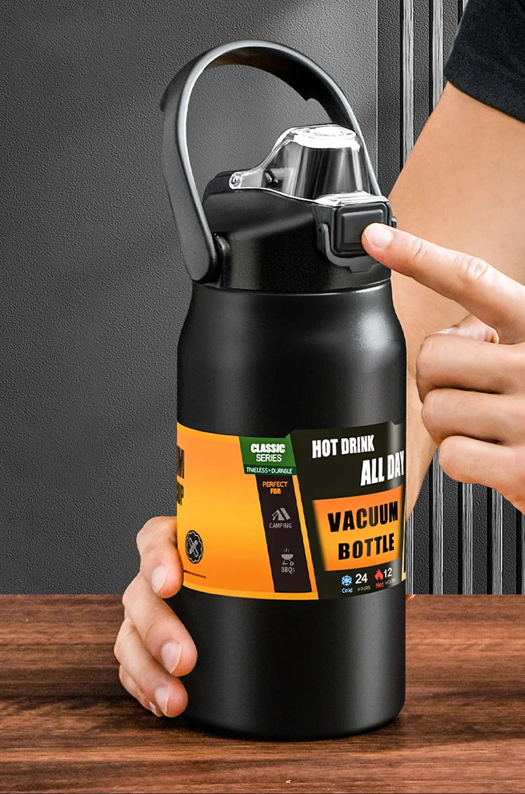 Portable Thermos with Straw