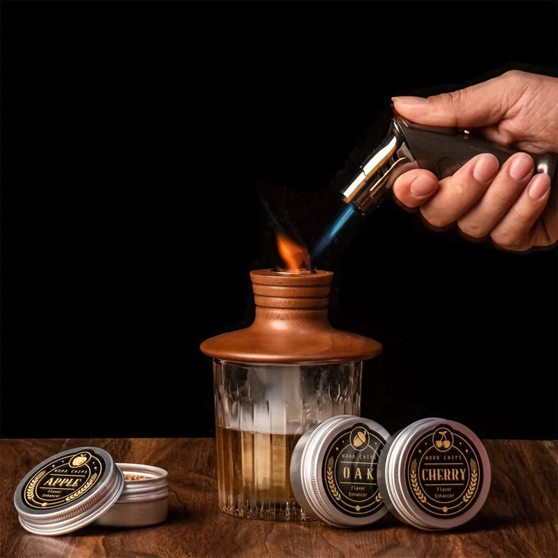 Bourbon Gifts for Men - Cocktail Smoker Kit with Torch and Wood Chips