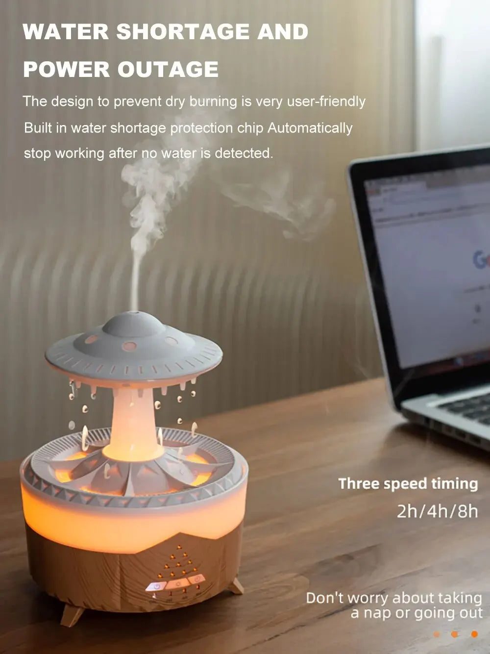 Aierwill ufo Air Humidifier Ultrasonic Aromatherapy Diffuser