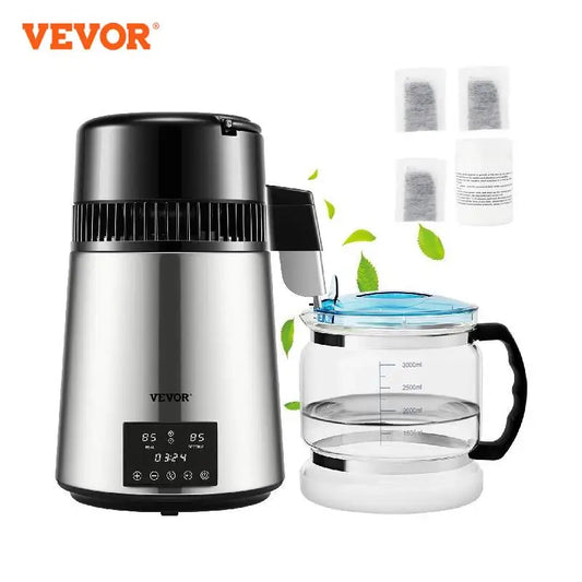 VEVOR 4L Water Distiller Purifier Filter Dispenser