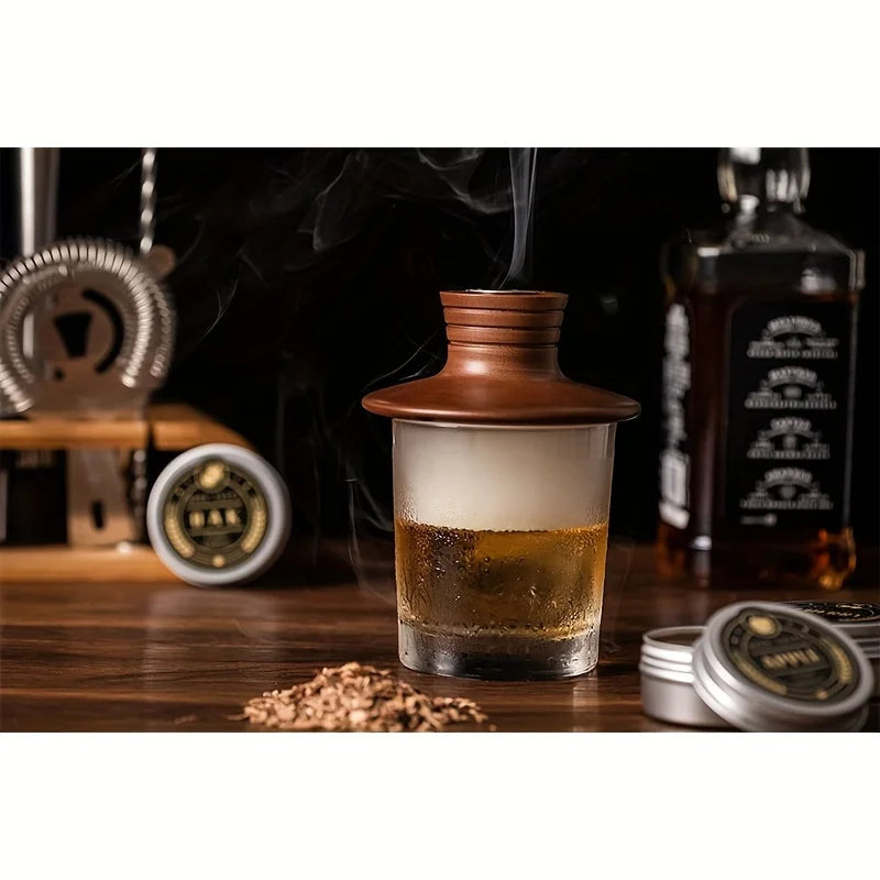 Bourbon Gifts for Men - Cocktail Smoker Kit with Torch and Wood Chips